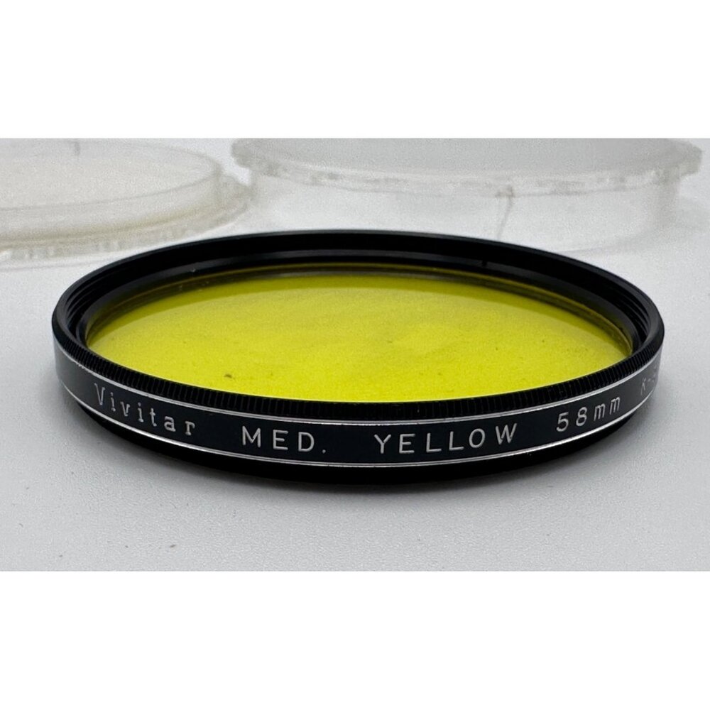 Vivitar Medium Yellow 58mm 2x Camera Lens Filter Photography Contrast
